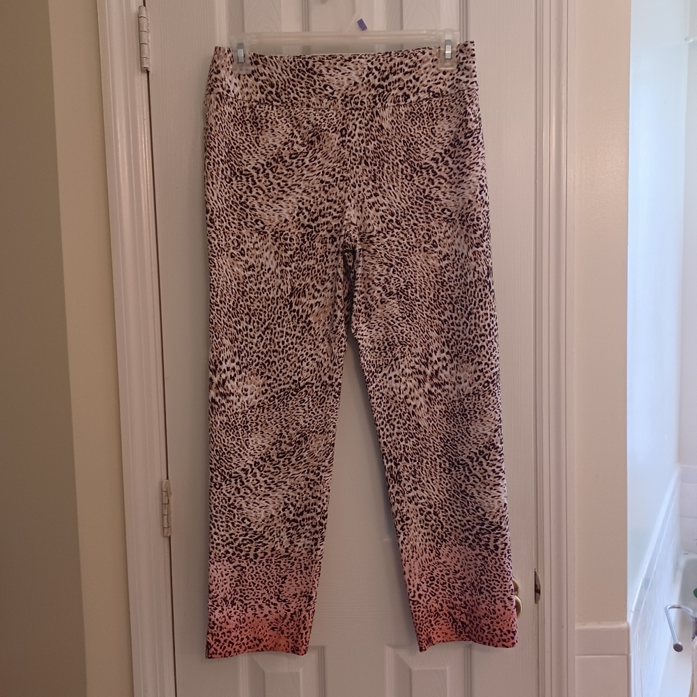 Zac and Rachel animal print pants.